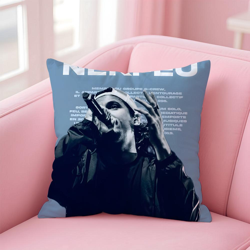 Conscious French Rapper Singer NNekfeu Cushion Cover Pillow Case Soft Skin Friendly Fabric Concealed Zipper