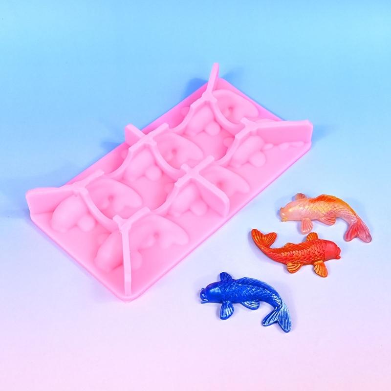 Food Grade Silicone Fish Chocolate Molds With 6 Cavities Kitchen Baking Tool Ideal For Candy Jellies And Baking Crafts