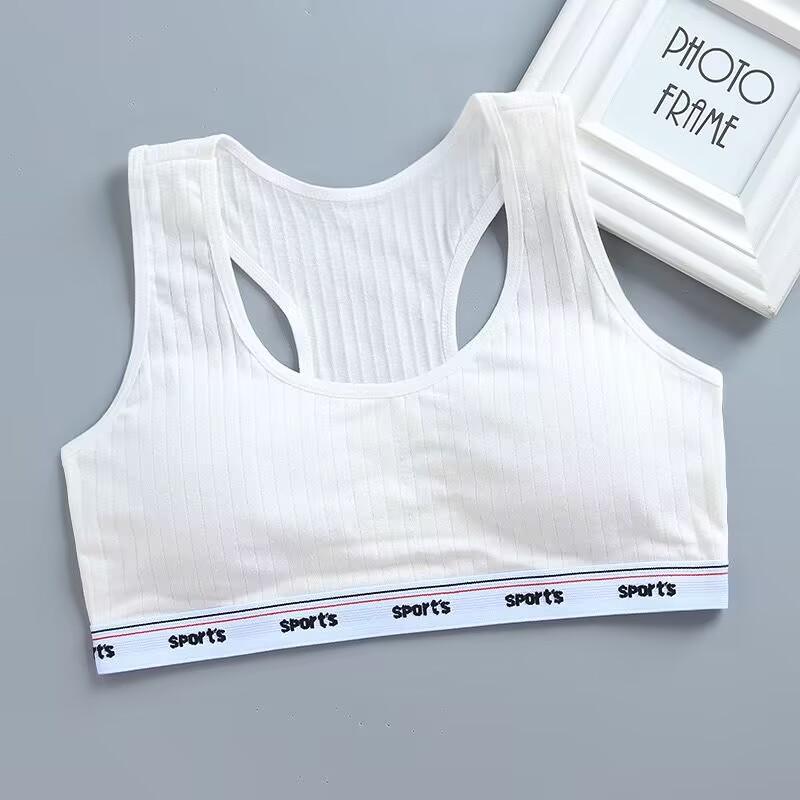 Teenageer Girls Sports Bra Gym Cotton Underwear Training Vest Your Crop Top 8-14 Years