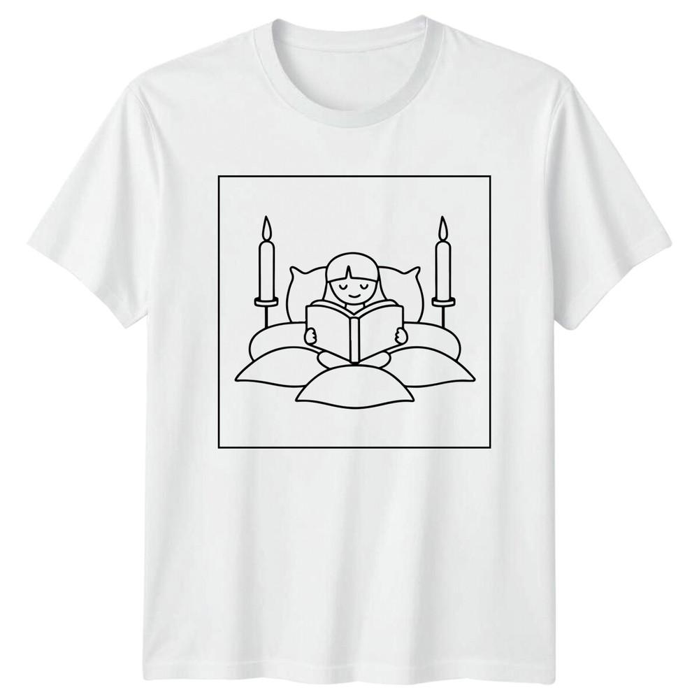 Reading Book Unisex TShirt Hobbies Unisexs Top Ladies Graphic Tee S