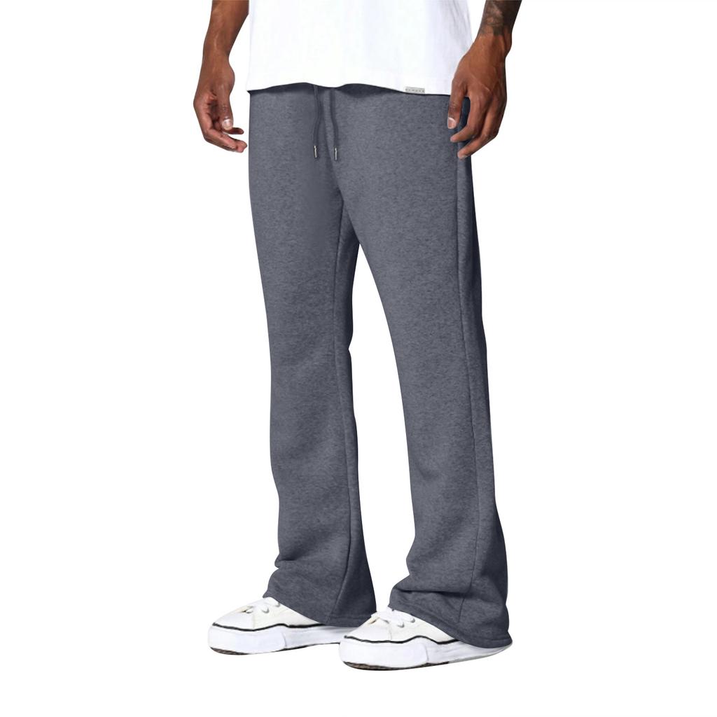 Men's Solid Color Loose Wide Leg Sweatpants Men's Casual Fashion Sweatpants