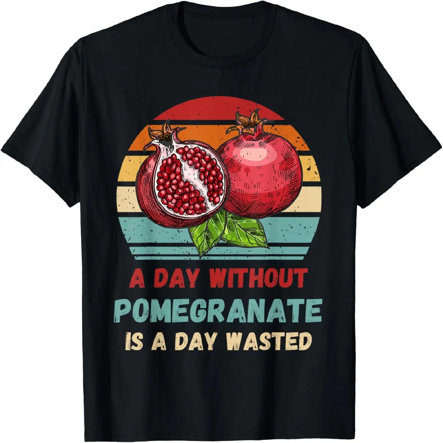 Vintage A Day Without A Pomegranate Is A Day Wasted Lover T-Shirt XXXXXL разноцветный
