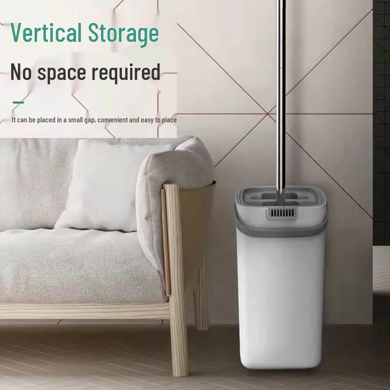 Hands-Free Scratch-Off Tablet Mop for Wooden Floors - Wet & Dry Use, Easy-Cleaning, Flat Mop