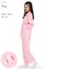 SAZAC Hello Kitty Knitted Quilted Shirt Long Sleeve and Pants Loungewear Women's Pajamas, Set, (Pink/M/SAN1854)