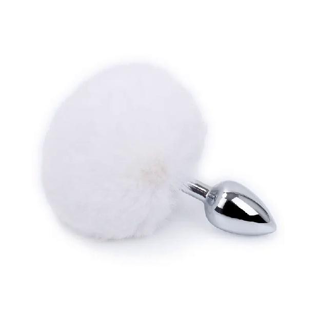 Detachable Anal Plug Real Bunny Tail Smooth Touch Metal Butt Plug Tail Erotic BDSM Sex Toys for Woman Couples Adult Games