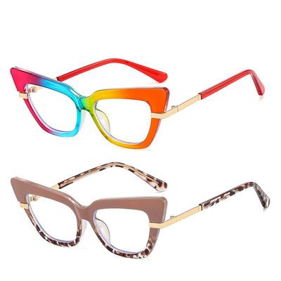 Cat'S Eye Small Frame Flat Glasses Anti-Blue Light Glasses Frame Trendy Plain Face Can Be Matched With Myopia Glasses Frame