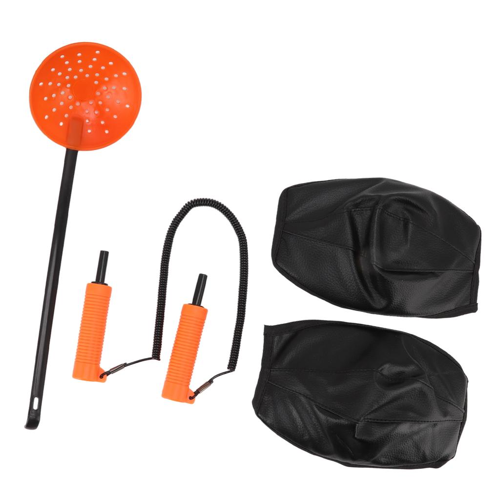 Retractable Ice Awls Ice Fishing Safety Picks Spoon Knee Pads Kit Winter Fishing Equipment