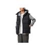 Li Ning China Color Series Solid Color Zipper Hooded Comfortable Breathable Down Vest Men Vest Dark-Gray AMRU069-1