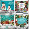 Christmas Tree Tapestry Santa Claus Hanging Cloth Background Cloth Christmas Tree