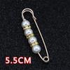 Pearl Brooch Pin for Waist Adjustment and Anti-Exposure with High-End Corsage Design