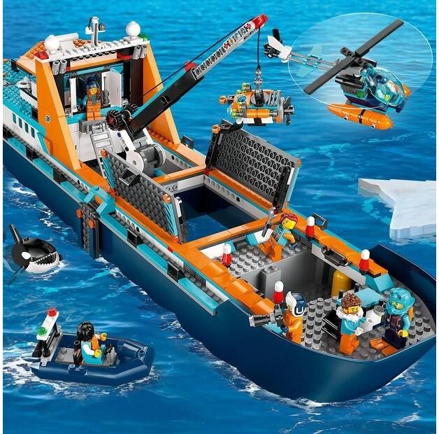 LEGO City 60368 Лодка исследователя Арктики