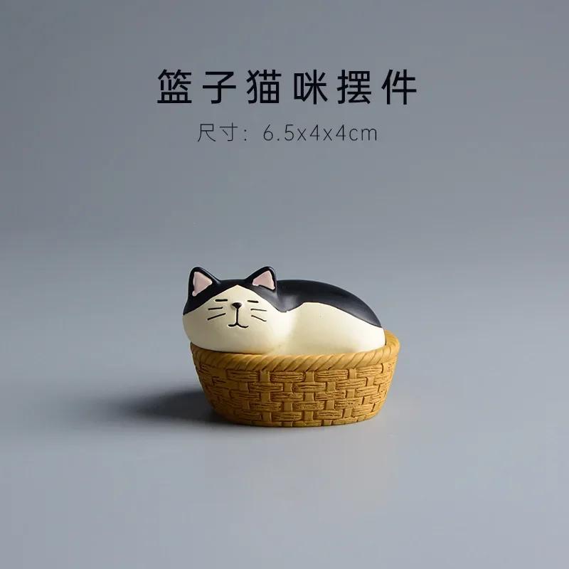 Японская коробка Zakka Кот Мини-коробка для скрепок Кот Декор Канцелярские принадлежности Украшения Диспенсер для скрепок Держатель для скрепок