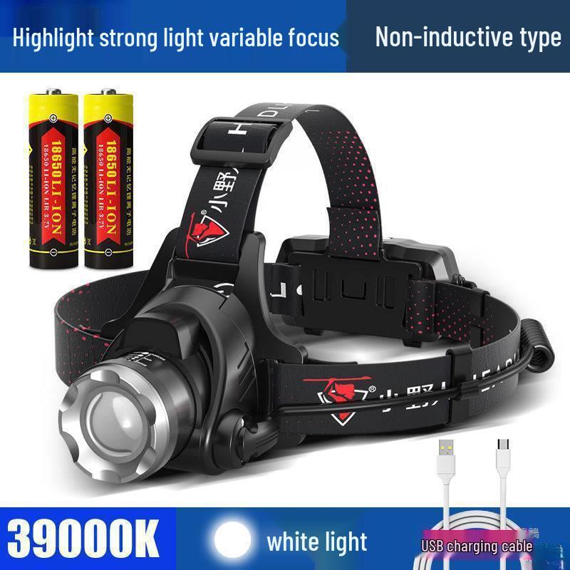 Rechargeable Headlamp: Super Bright, Head-Mounted Flashlight for Outdoor Night Fishing