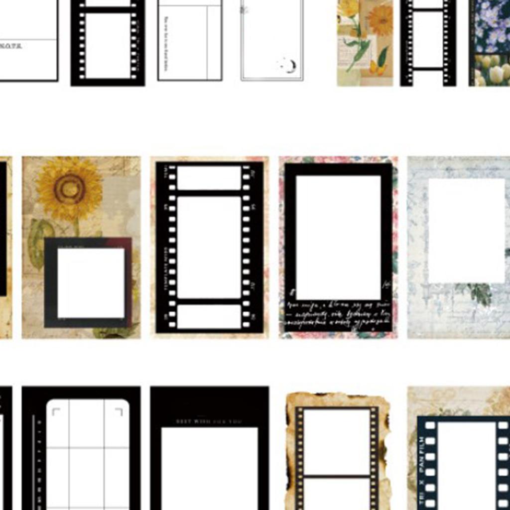 85 Sheets Scrapbook Stickers Retro Self Adhesive Different Patterns Vintage Stickers for Journaling Scrapbook