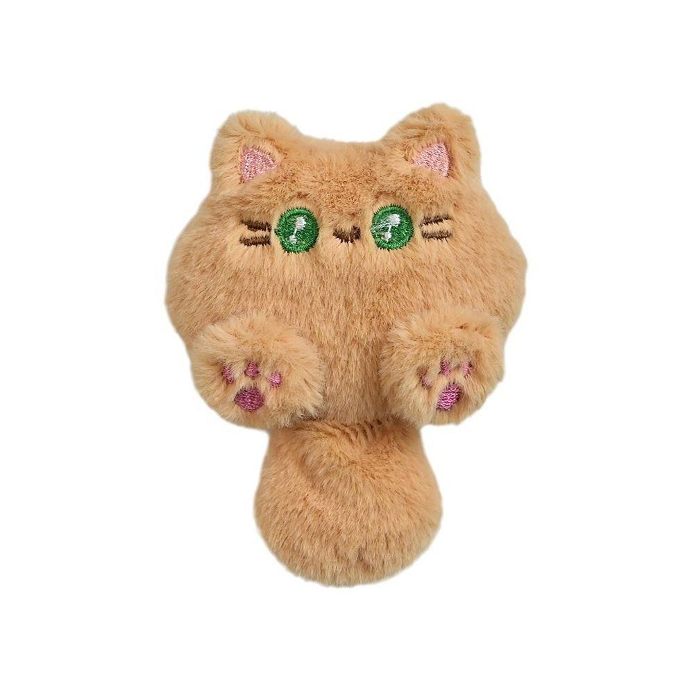 Cartoon Cat Plush Keychain Plush Stuffed Bear Pendant with Tail Funny Rabbit Doll Keyring  Couple