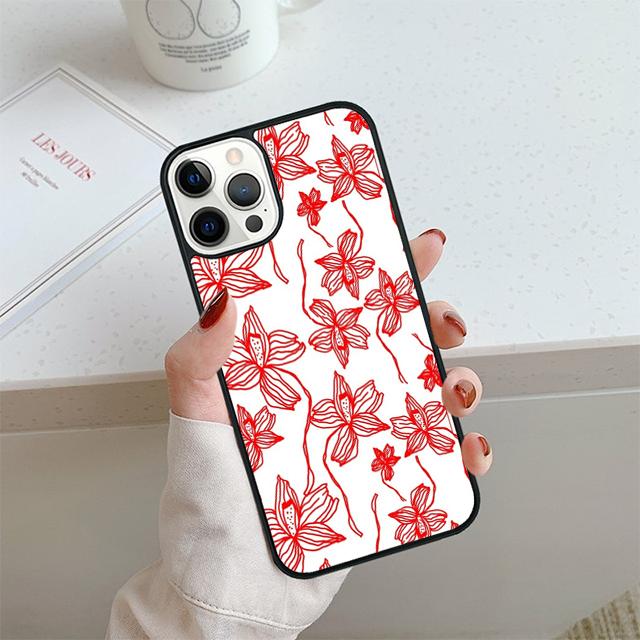 Tropical Flowers Phone Case For iPhone 17 Air 13 12 14 15 16  Cover For Apple Pro Max Plus