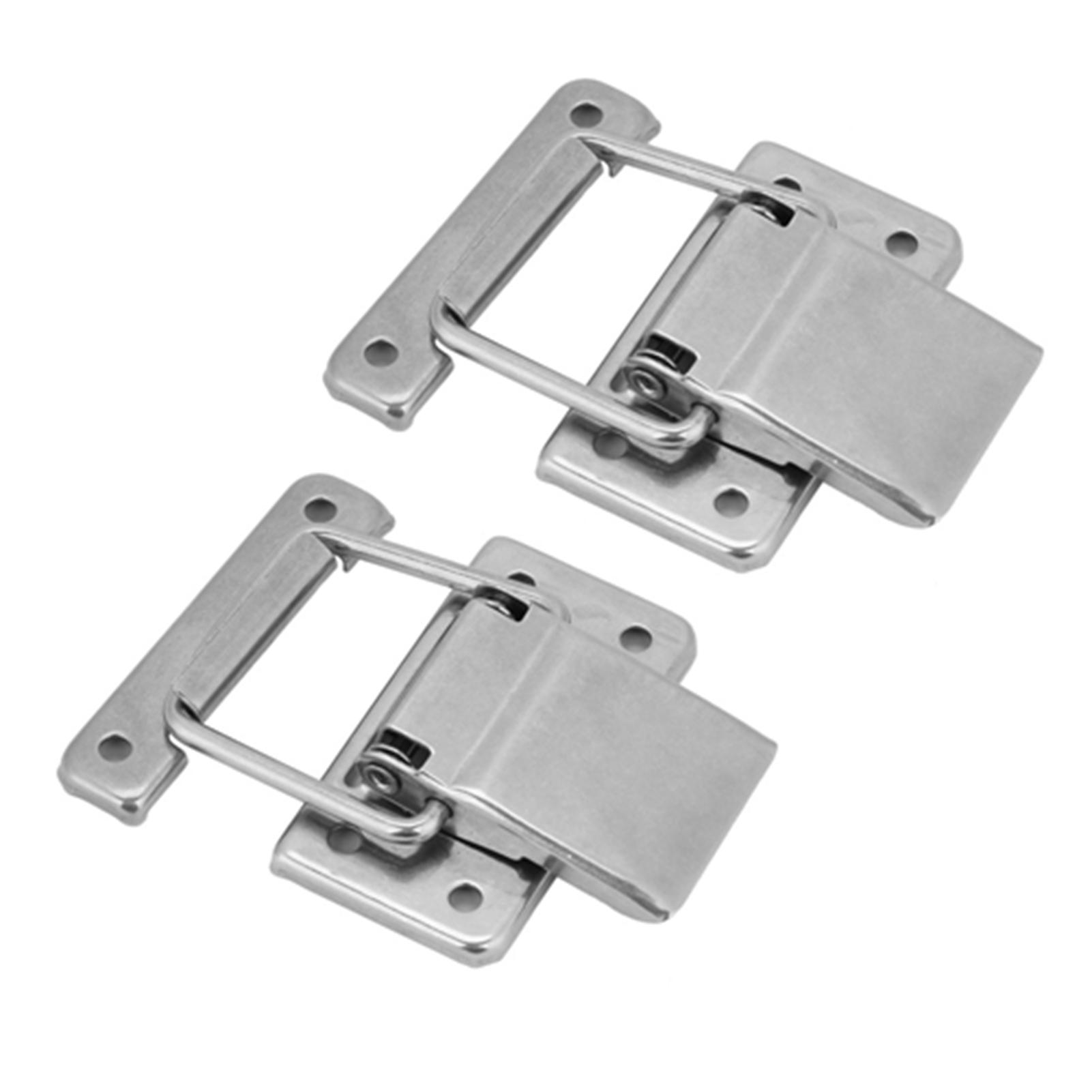 

2pcs Stainless Steel Hardware Cabinet Case Spring Loaded Catch Toggle Hasp Lock Stainless Steel L Lock Door B Definitely Recommend Made of