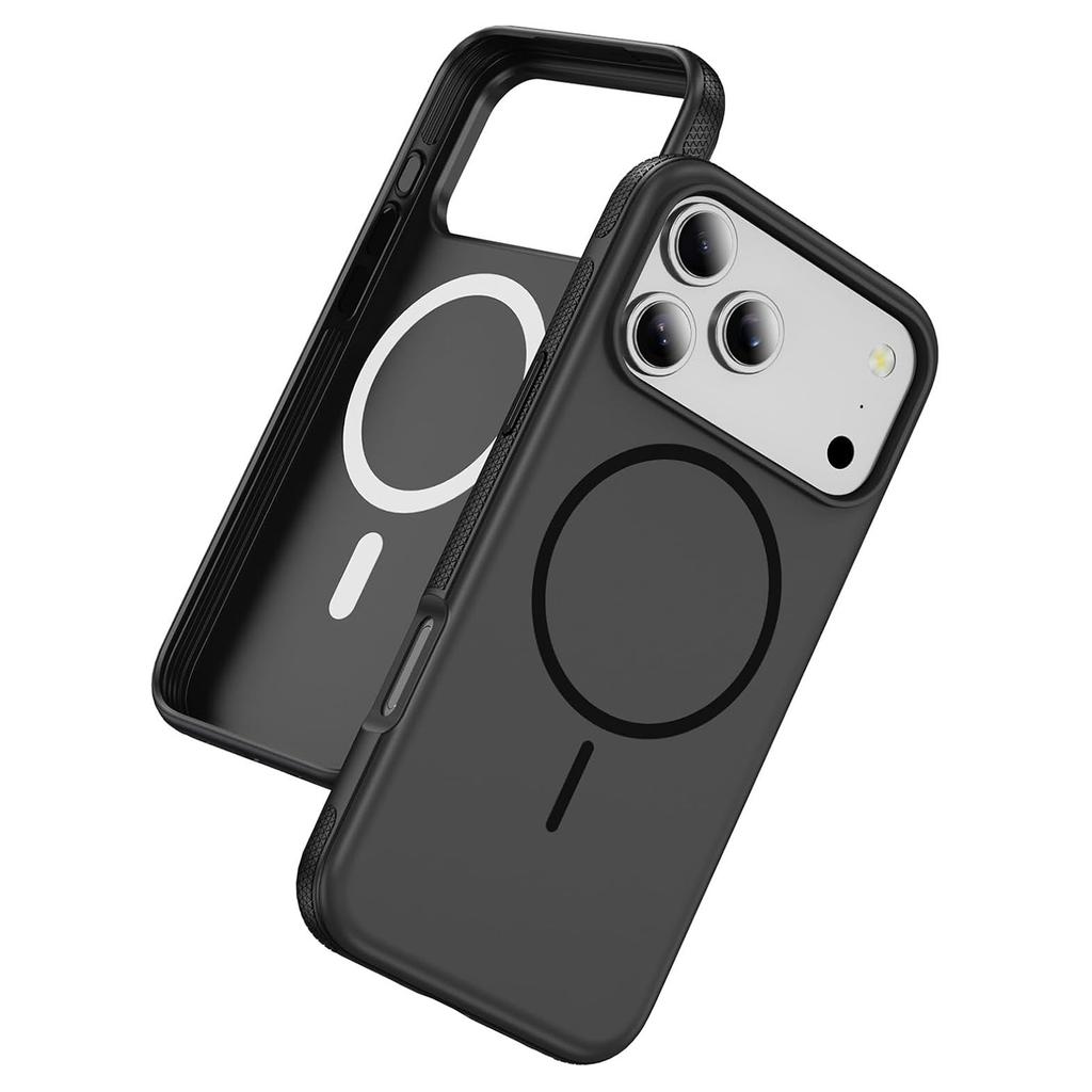For iPhone 17 Pro Case Compatible with MagSafe PC + TPU Anti-Slip Side Edge Phone Cover