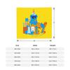 Sesame Street Cartoon Blanket Coral Fleece Plush Spring/Autumn Abby Cadabby Breathable Throw Blankets for Bed Bedroom Rug Piece