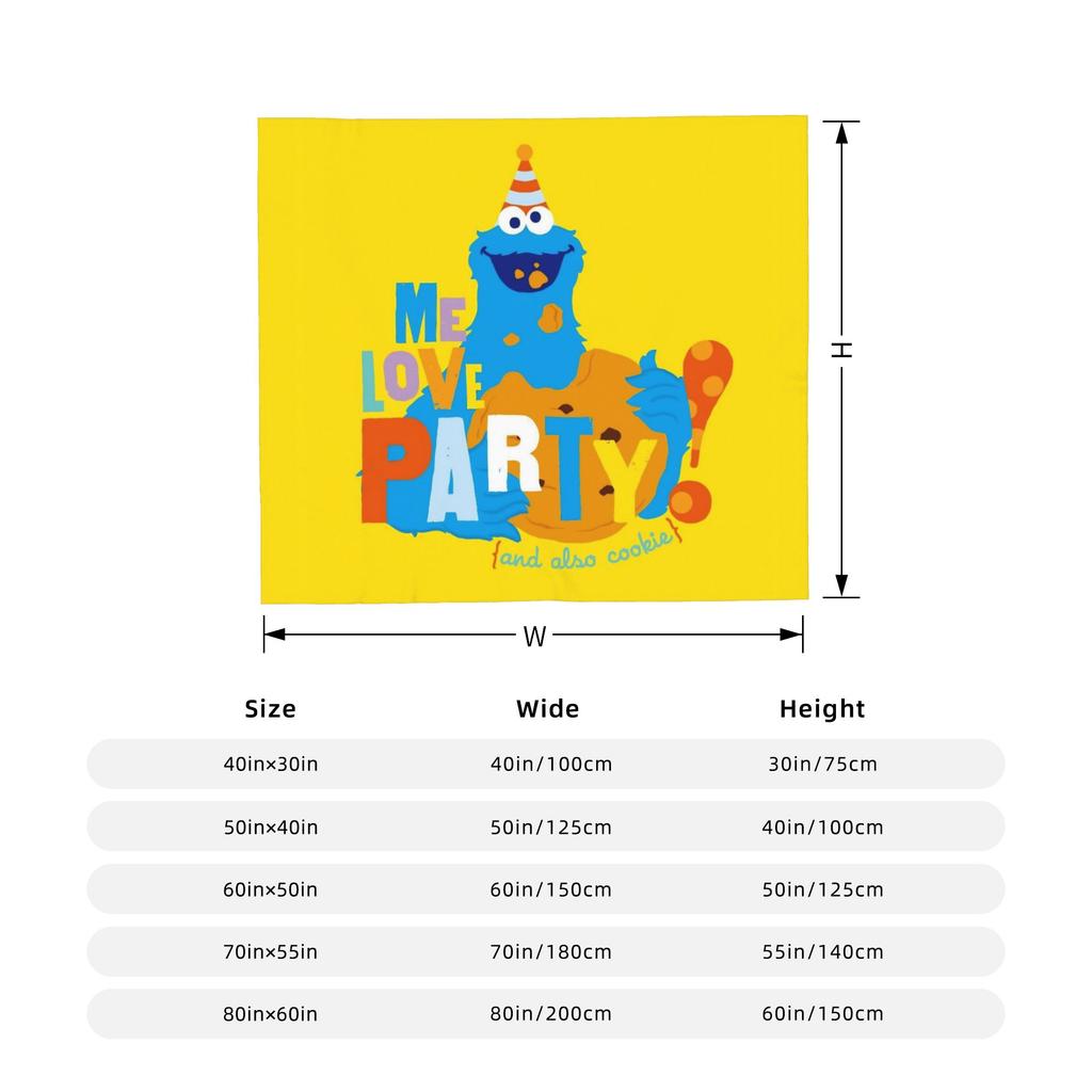 Sesame Street Cartoon Blanket Coral Fleece Plush Spring/Autumn Abby Cadabby Breathable Throw Blankets for Bed Bedroom Rug Piece