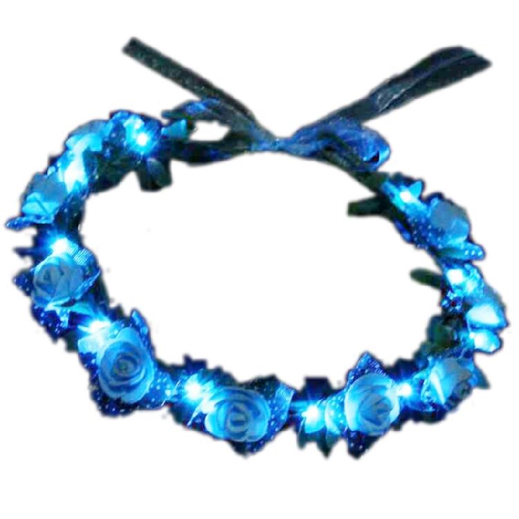

LED Flowers Crowns Adjustable Garlands Headbands Birthday Wedding Woman Hairband for Birthday and Holiday Celebrations