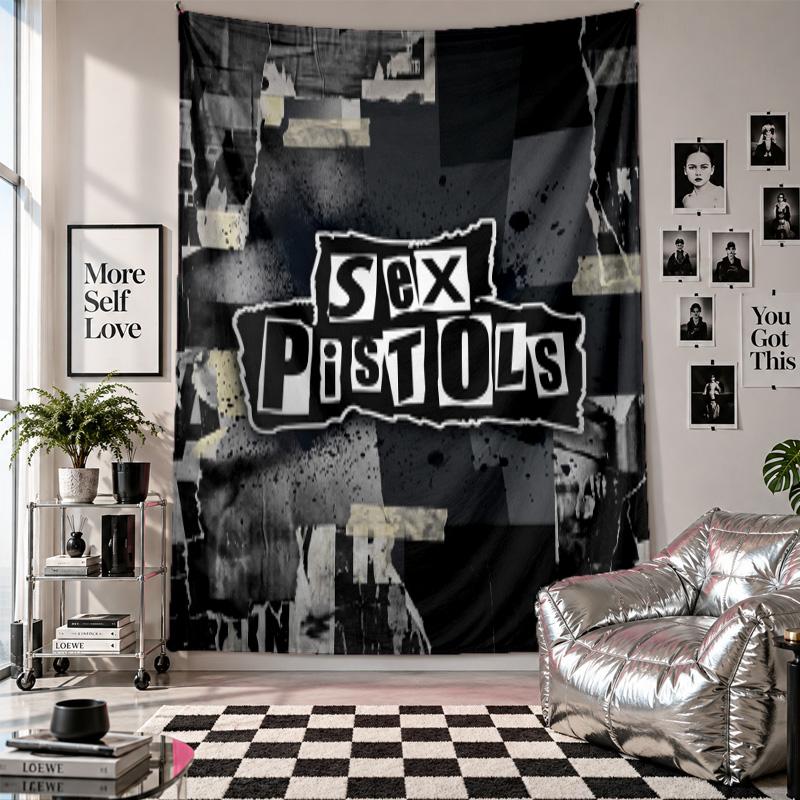 Sex Pistols Wall Tapestry Home Decor Wall Hanging Cloth for Bedroom Living Room Background