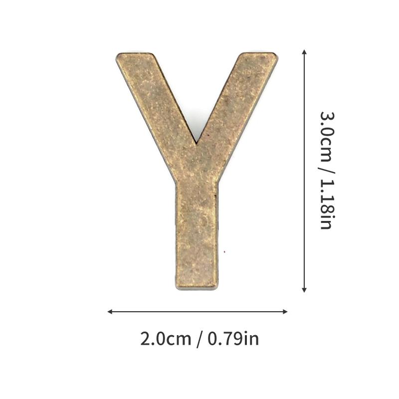 1Pcs Metal Self Adhesive House Number English Alphabet Letters for Apartment Room Door Plate Table Mailbox Number Stickers 3*2cm