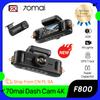 New F800 4-Channel Dash Cam Dual True 4K Front Rear 1080P Left Right Camera F1.55 Large Aperture HDR WiFi-6 Supercapacitor