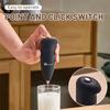 Mini Portable Electric Milk Frother & Handheld Mixer - Coffee Foamer Egg Beater Cappuccino Stirrer Kitchen Blender & Whisk Tool