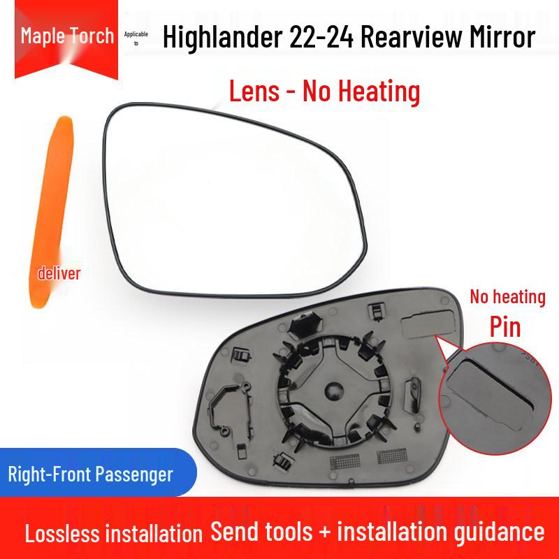Toyota Highlander 22-24 Rearview Mirror Shell with Turn Signal Reflective Frame