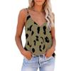 Women'sTops Summer Leopard Print Basic Sexy Camisoles Kamizelki Topy