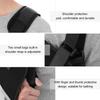 1Pc Portable Black Arm Fixation Strap Adjustable Injury Sprain Arm Brace Sling Shoulder Sling Elbow Support Bracket