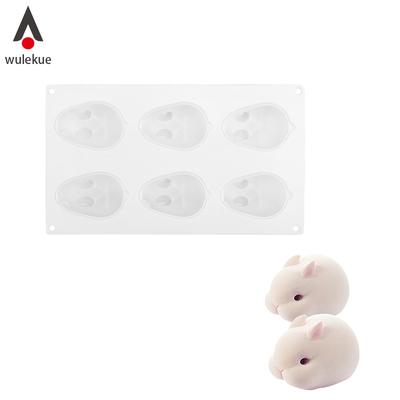 Silikon Kalıp 3D Tavşan Çikolatalı Trüf Mousse Kalıp Tatlı Pişirme Pasta Dekorasyon Aksesuarları