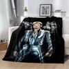 French Rock Star Johnny Hallyday Blanket Flannel Blanket Home Travel Blanket Fashion Warm Blanket Bed Linings Birthday Gift