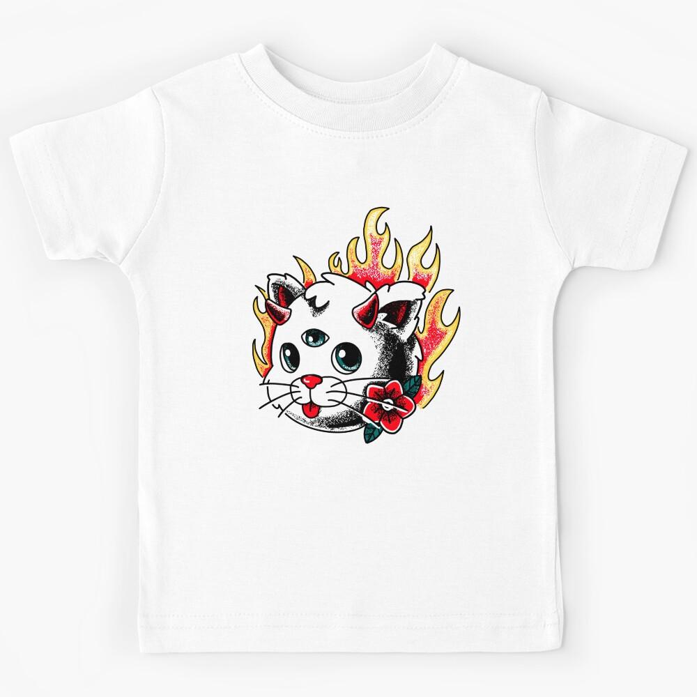 Heavy Metal Cat Kids T-Shirt 160