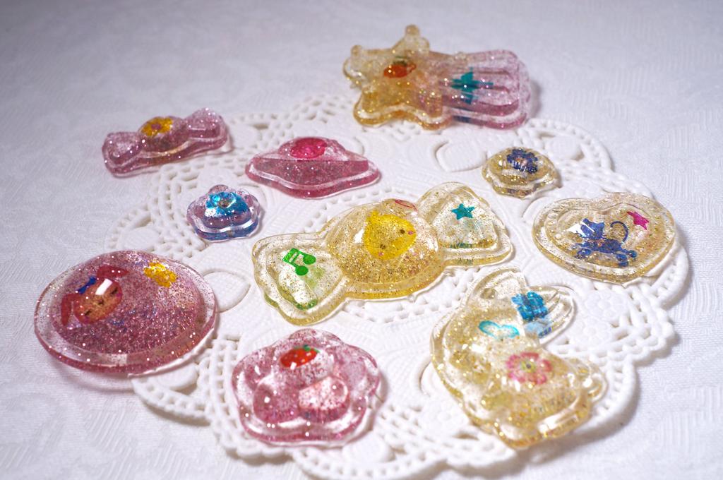 Kiradeco Art Puni Gel 2-Color Set, Pink/Gold, PGR-02