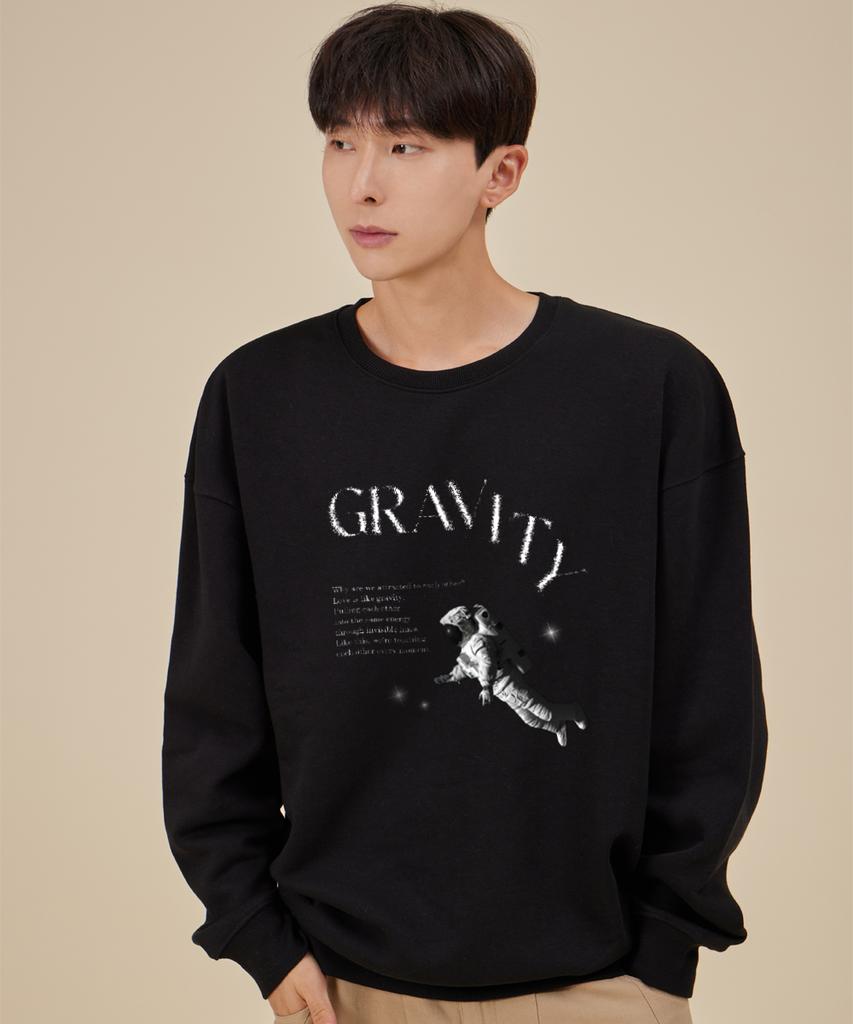 ASTRAL PROJECTION Astronaut Loose Fit Sweatshirt_Black