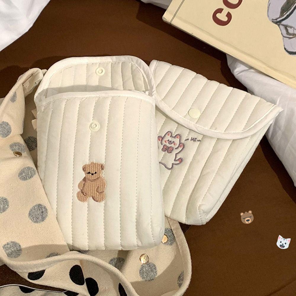 

Cherry Mini Cosmetic Bag Bear Rabbit Coin Purse Portable Sanitary Napkin Storage Bag Travel Rabbit&Bow