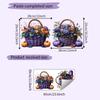 Flowers Halloween Pumpkin Fruit Basket Glass Showcase Home Decor Stickers Wall