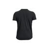Under Armour Pattern Printed Crew Neck Pullover Short Sleeve T-Shirt Women T-Shirts Black 1379446-001