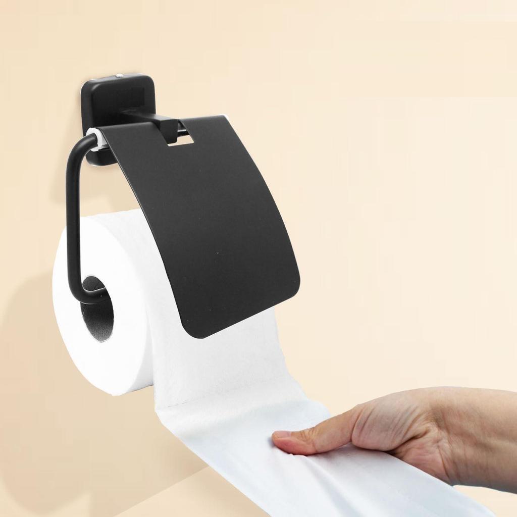 Toilet Paper Holder for Bathroom – Wall Mounted Tissue Holder Stainless Steel Rust-Resistant Toilet Roll Holder | Modern & Durable Design