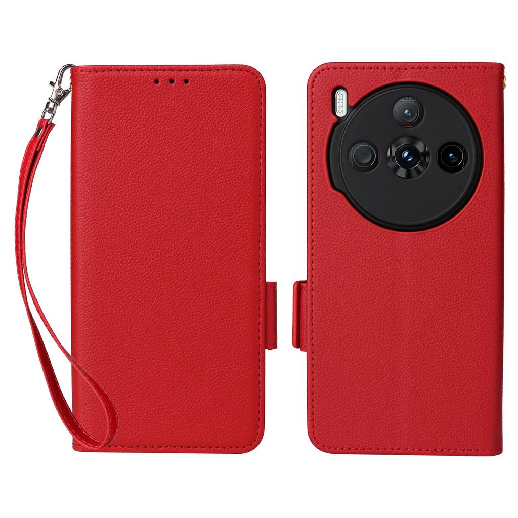 For ZTE nubia Z60S Pro 5G Case with Wrist Strap Litchi Texture PU Leather Wallet Phone Cover