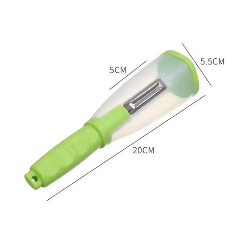 1Piece of Peeler with container Stainless steel blade,Both fruits and vegetables are suitable