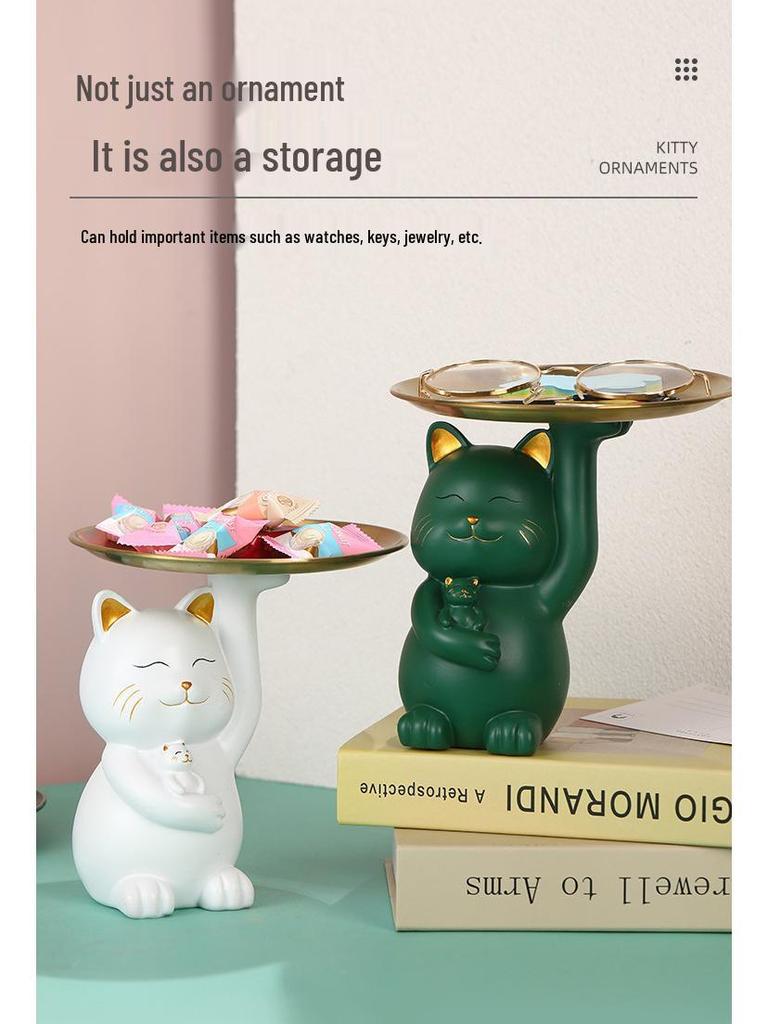 Hani Light Luxury Bear Key Tray for Living Room or Office