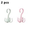 360° Rotated Four-Claw Hook Multi-Purpose  Purse Hanger Rotatable Hanging Bag Hat Scarf Dormitory Storage Punch-Free