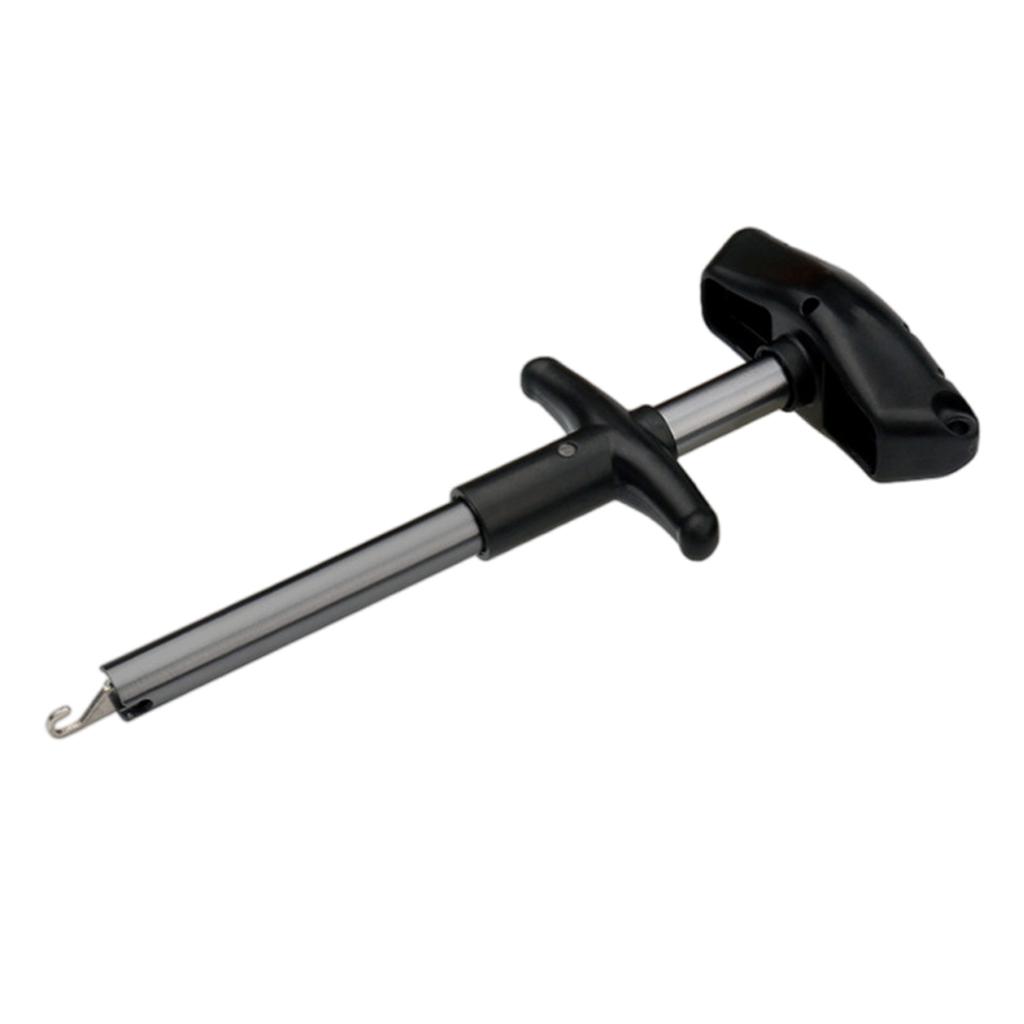 Tragbares Angelhakenlöser-Werkzeug Fischhaken-Trenner Aluminiumlegierung Hakenlöser T-förmiger Hakenzieher Einfach zu bedienen