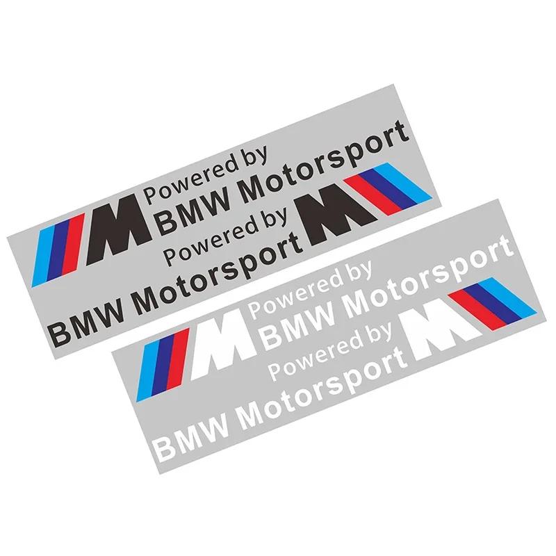 2 PCS M Motorsport Sticker Car Side Door Reflective Sticker For BMW X1 X3 X5 X6 M3 M5 M6 E46 E39 E90 E60 E36 Car Styling