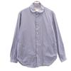 YAECA Striped Pattern Long Sleeve Shirt 1 Blue and Navy Men's Used
