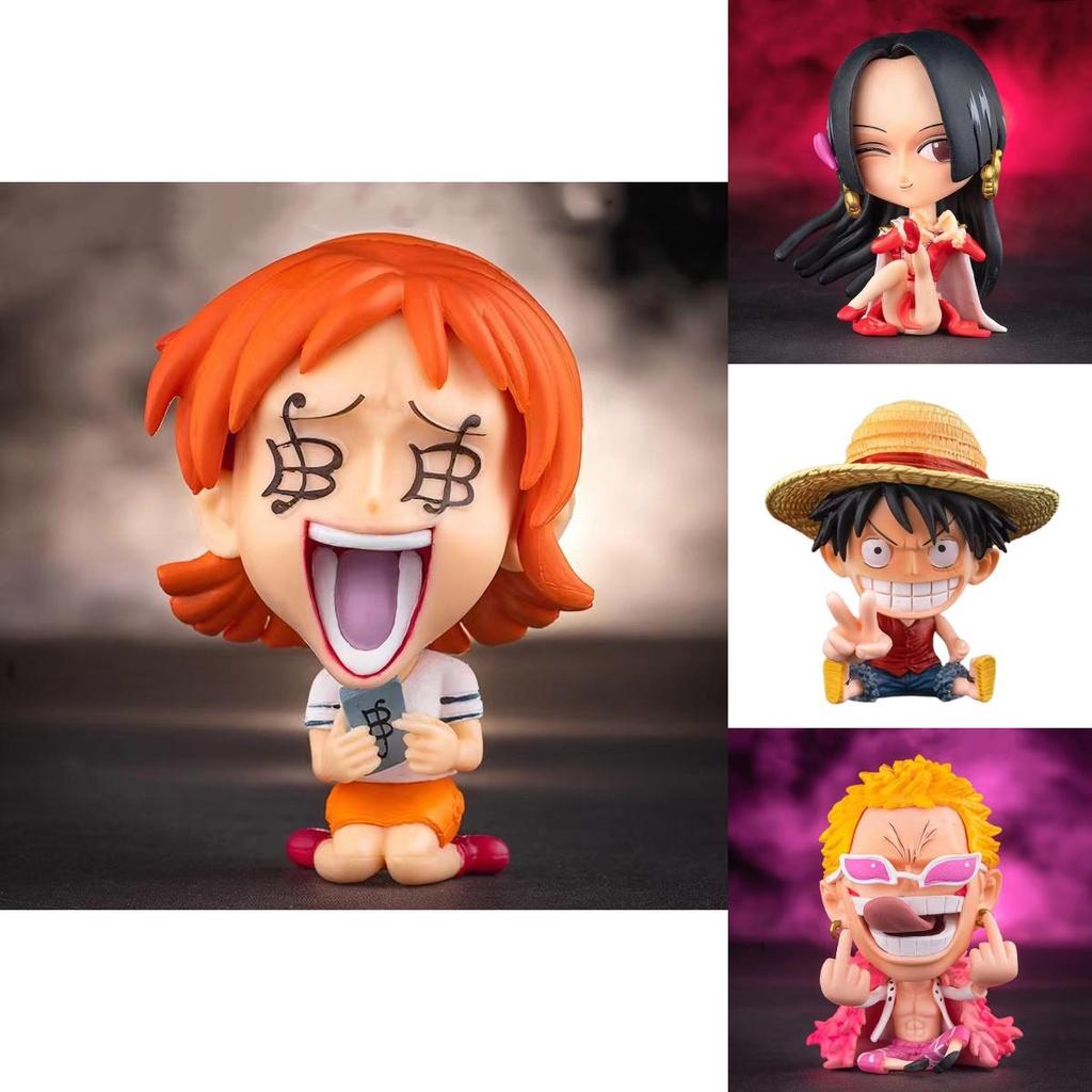 One Piece Luffy Chopper Boa Hancock Pvc Figures Kids Gift