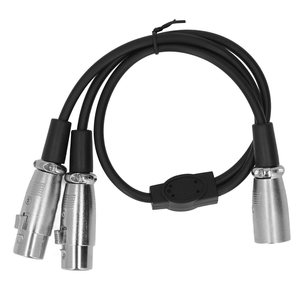 XLR Stecker auf Dual XLR Buchse Kabel Verlustarm XLR Y-Verteilerkabel für Lautsprecher Mikrofone DVD-Player